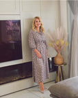 AURORA PRINTED DRESS GREY