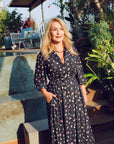 AURORA PRINTED DRESS BOTTLE GREEN