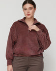 RABBIT POLO TOP BORDEAUX