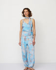 ADAM PRINTED TOP LIGHT BLUE
