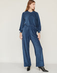 DEAR VELVET PANTS BLUE