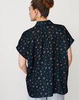 ZEUS SQ PRINTED TOP NAVY