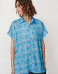 ZEUS SQ PRINTED TOP LIGHT BLUE