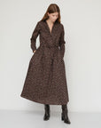JENNY PRINTED DRESS BROWN