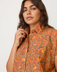 HOLI PTINTED SHIRT RED- NETANELLA DREAM FAIR