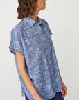 HOLI PTINTED SHIRT BLUE - NETANELLA DREAM FAIR