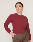 QUEEN T TOP BURGUNDY