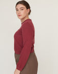 QUEEN T TOP BURGUNDY