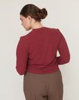 QUEEN T TOP BURGUNDY