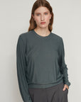 QUEEN T TOP DARK GREY