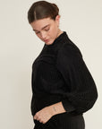 DEAR VELVET TOP BLACK