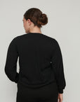 DEAR PLEATED TOP BLACK