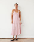 WENDY SLIP SATIN DRESS PINK