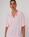SENSE POLO TOP PINK