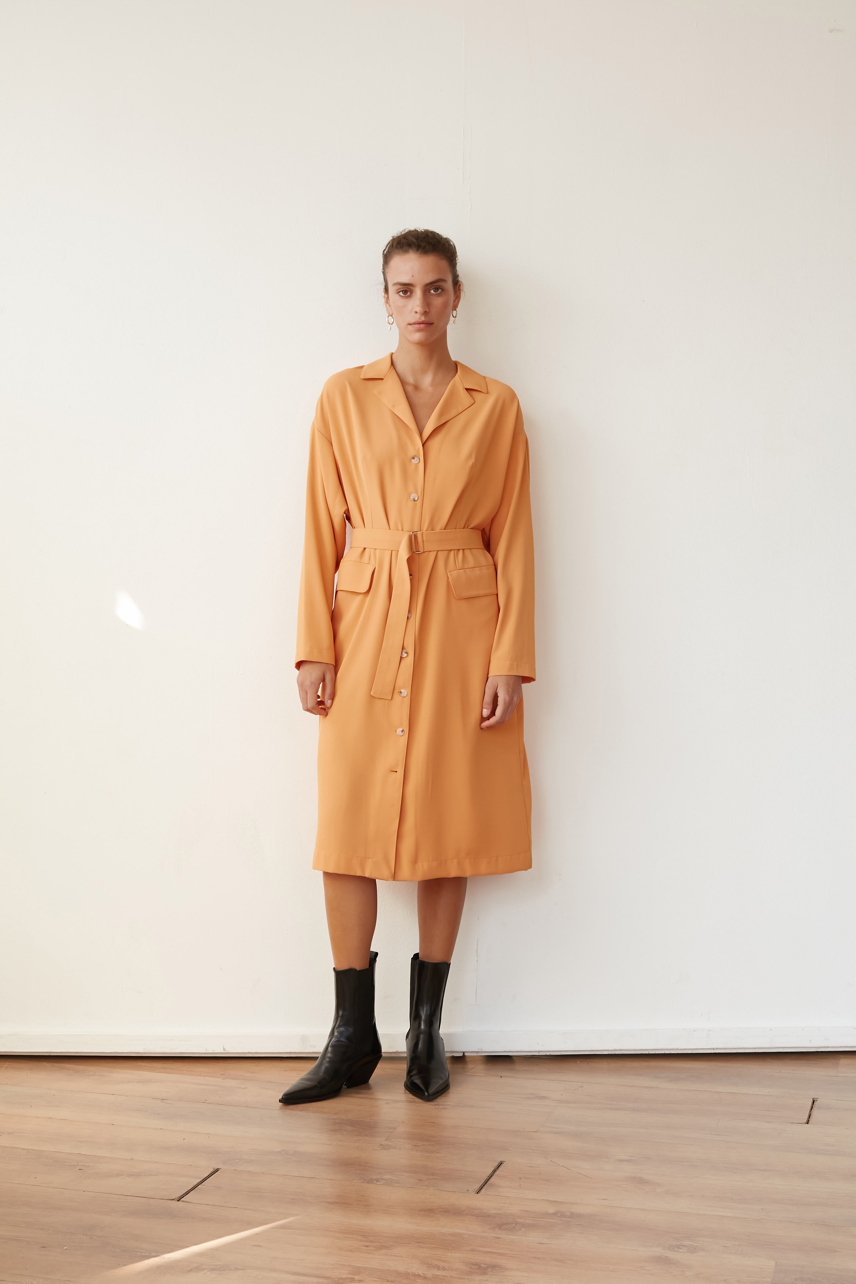 Orange jacket outlet dress