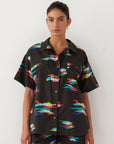 FEATHERS SHIRT BLACK