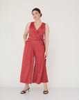 NIGHT WRAP JUMPSUIT PINK