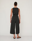 NIGHT WRAP JUMPSUIT BLACK