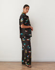 FEATHERS SHIRT BLACK