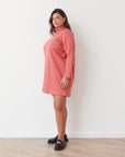CLOCK SQ DRESS CORAL