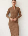 MERMAID DRESS BROWN