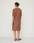 SENSE POLO DRESS BROWN