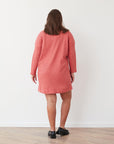CLOCK SQ DRESS CORAL
