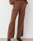 SPEED PLEATED PANTS BROWN