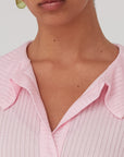 SENSE POLO TOP PINK