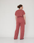 DEEP PLEATED PANTS PINK
