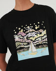 PEARL DREAM T TOP BLACK