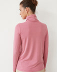 CAP TURTLENECK TOP PINK