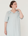 SENSE POLO DRESS LIGHT BLUE