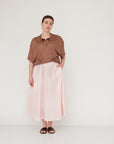 SENSE POLO TOP BROWN