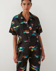 FEATHERS SHIRT BLACK
