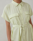 SAFARI DRESS LIME