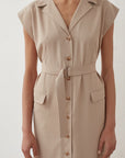 SNOBIT JACKET DRESS BEIGE