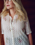 ECHOS LACE BLOUSE VANILLA