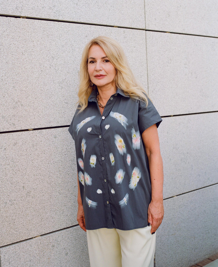 CIRCLE PRINTED TOP BOTTLE GREEN
