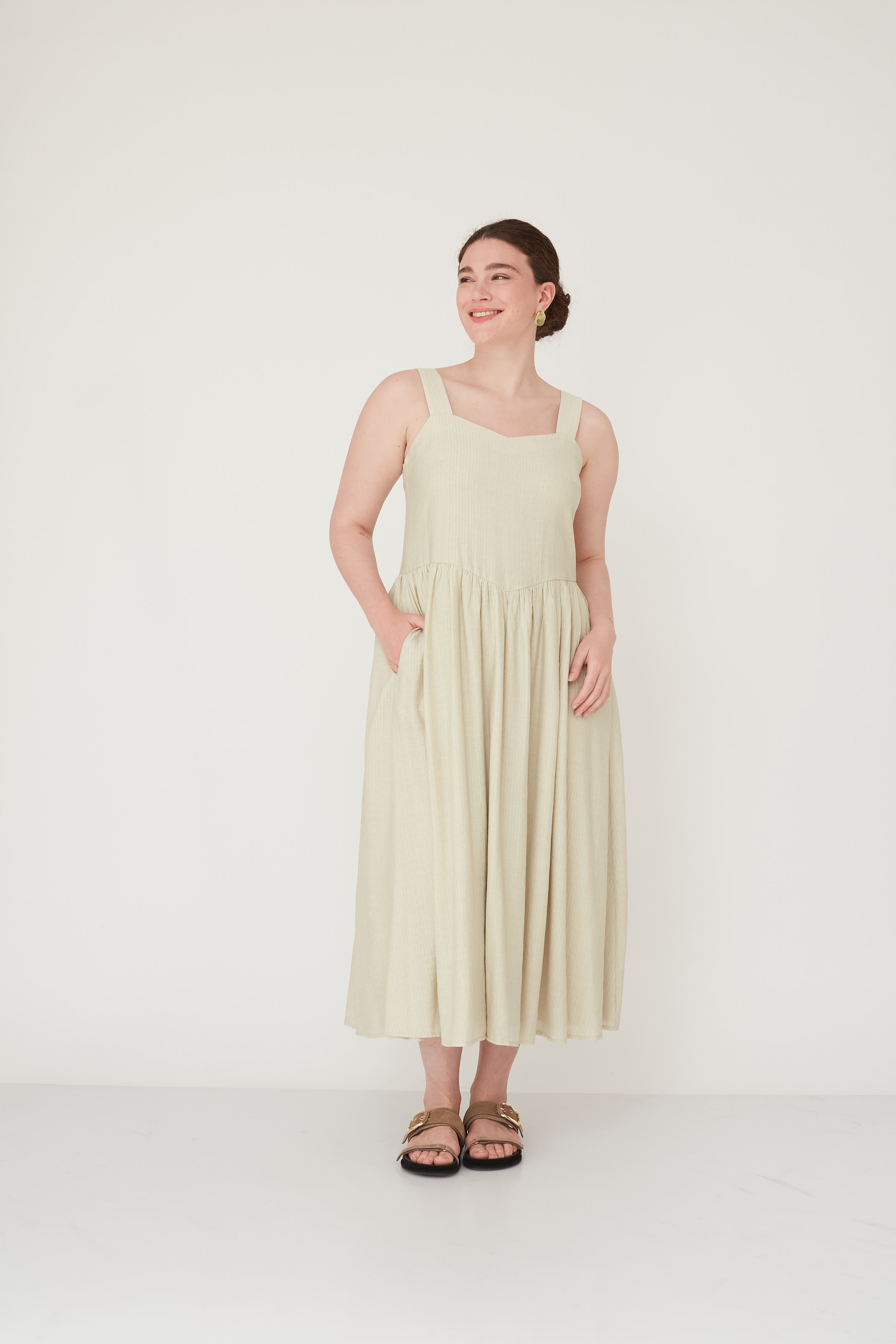 HEARTBEAT DRESS VANILLA