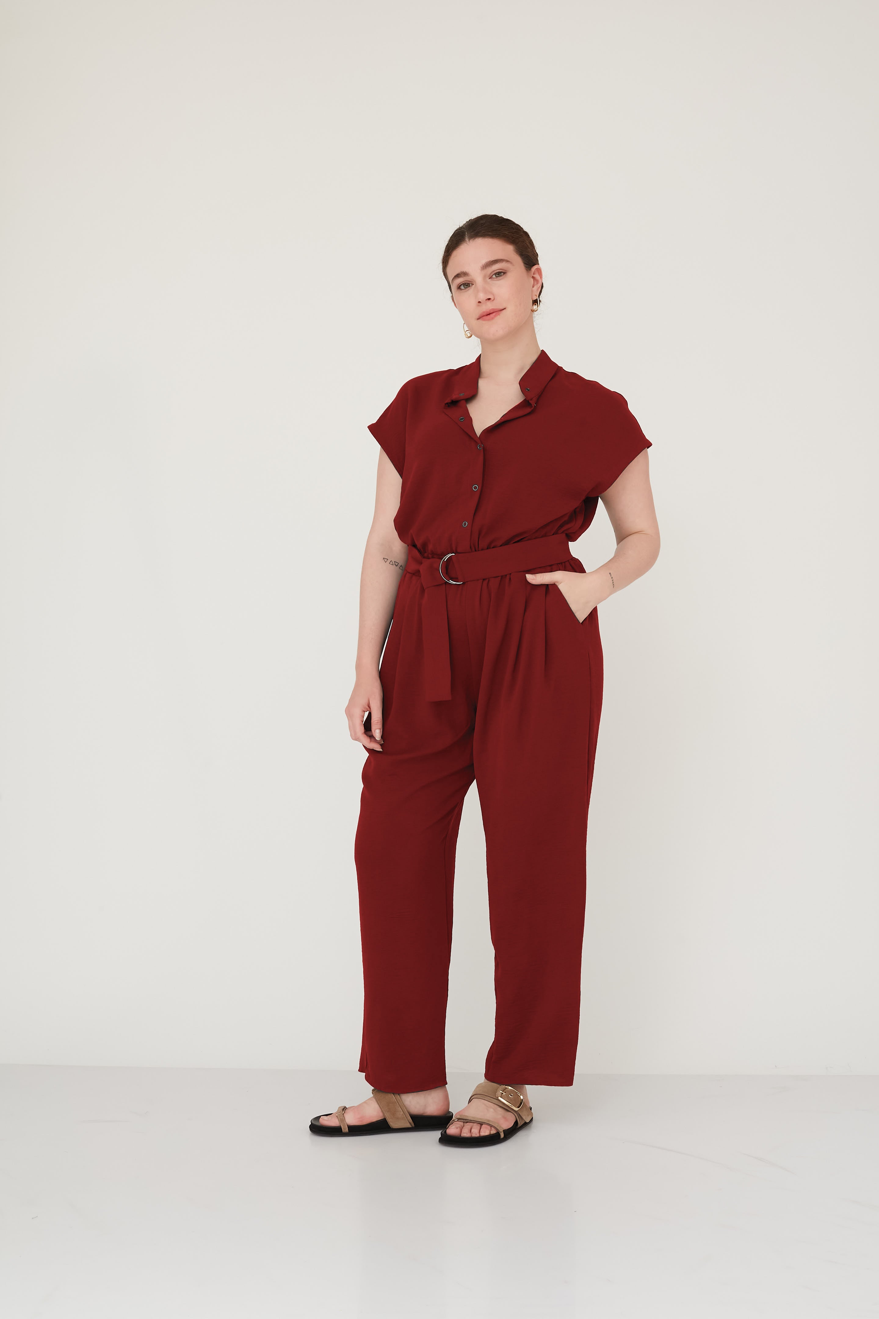 FOR GOOD JUMPSUIT BRICK