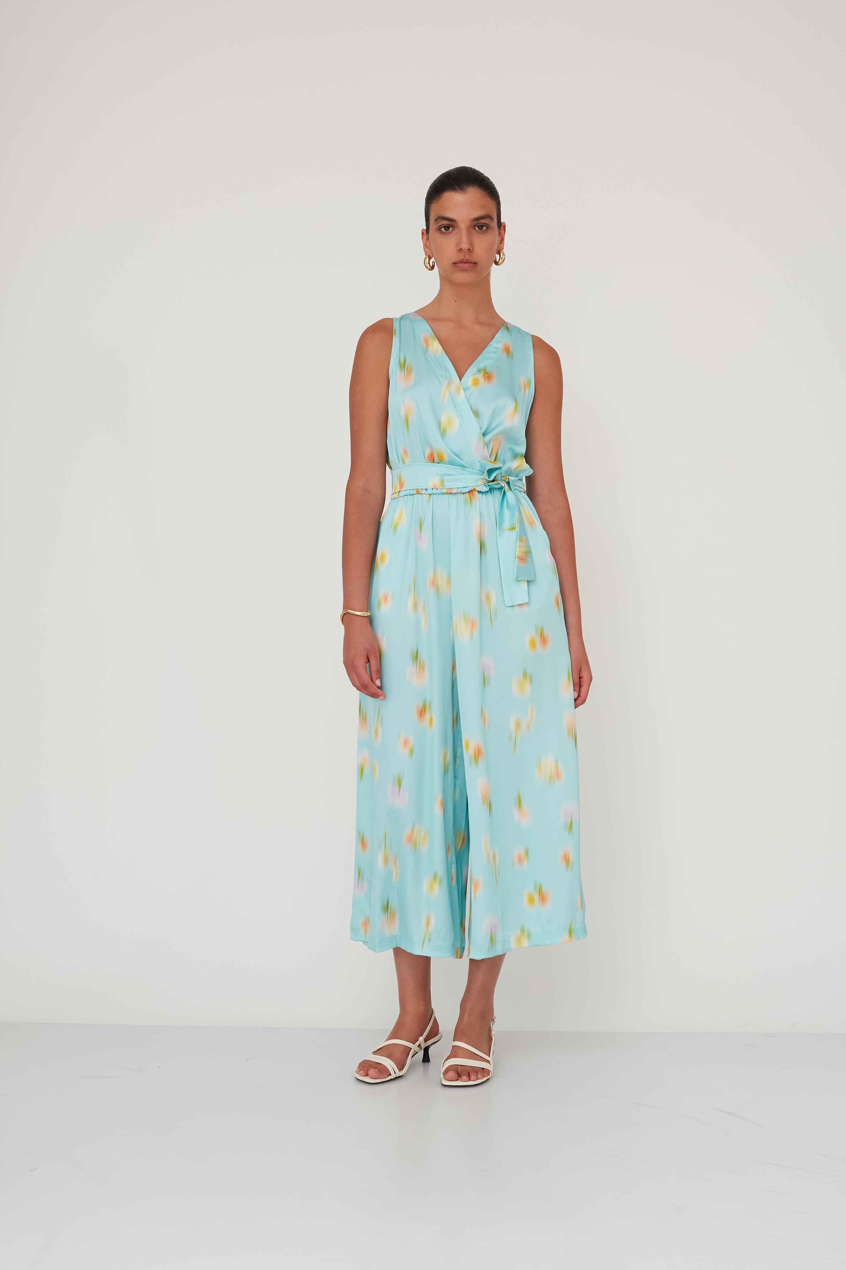 NIGHT PRINTED JUMPSUIT LIGHT BLUE