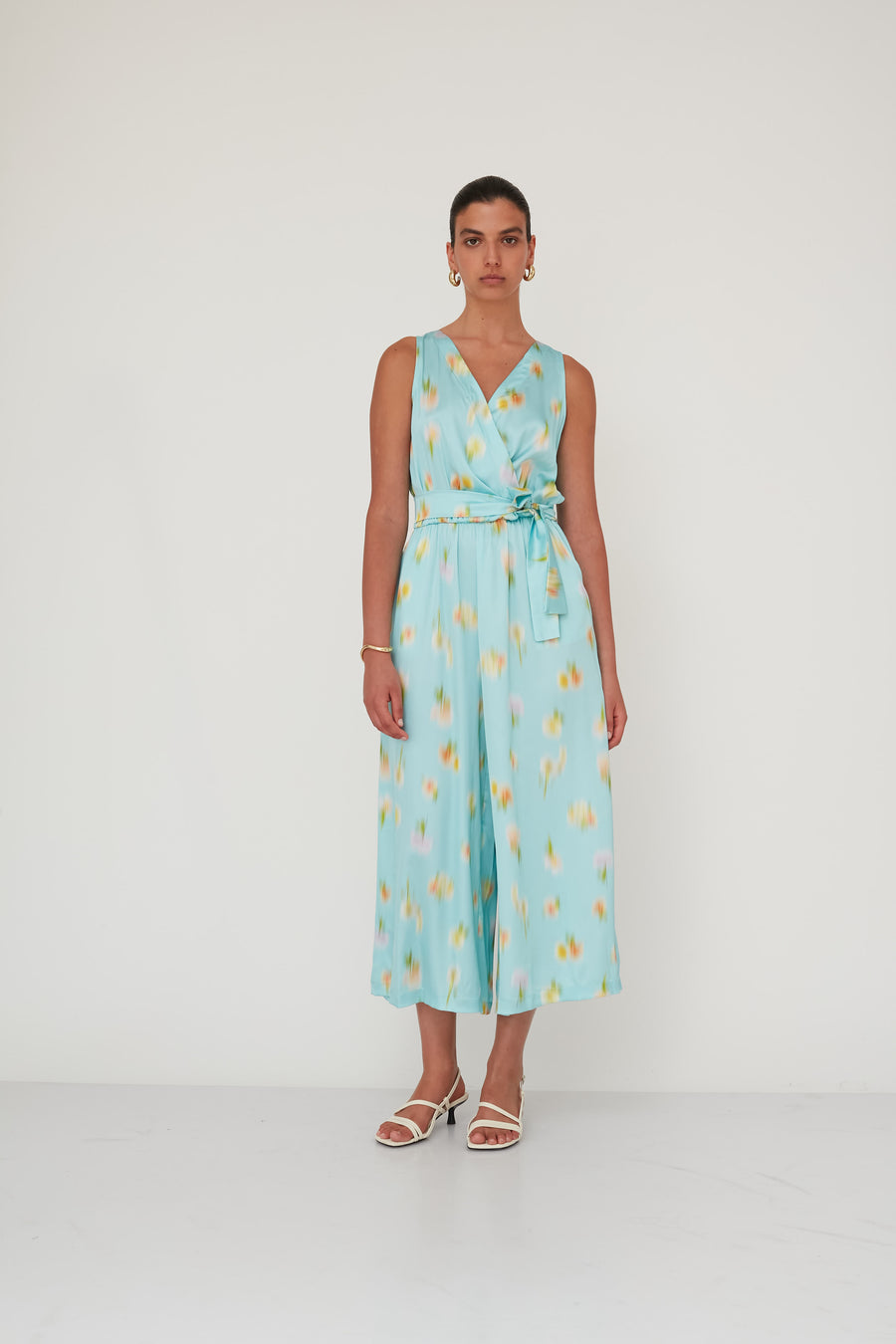 NIGHT PRINTED JUMPSUIT LIGHT BLUE