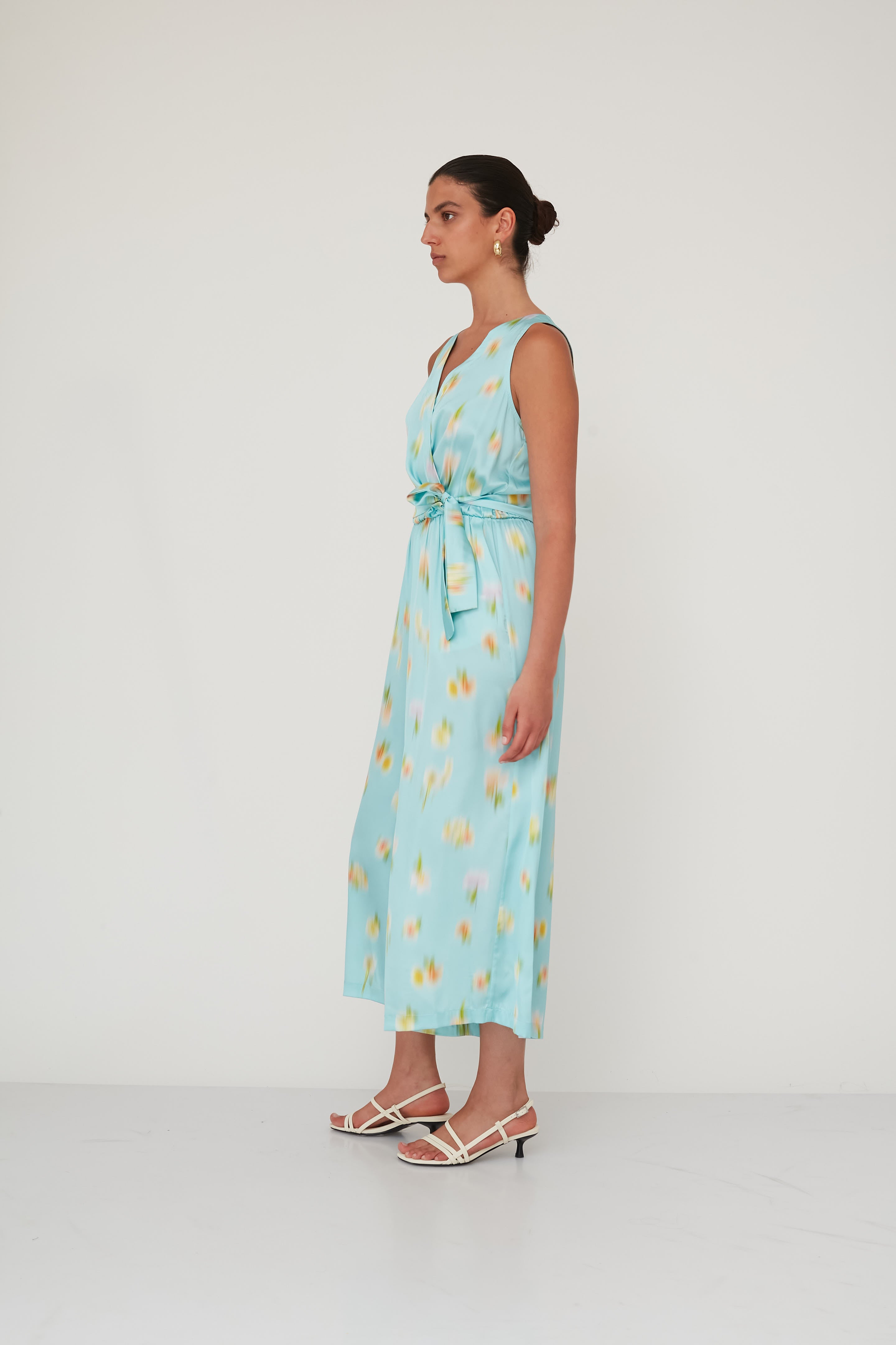 NIGHT PRINTED JUMPSUIT LIGHT BLUE