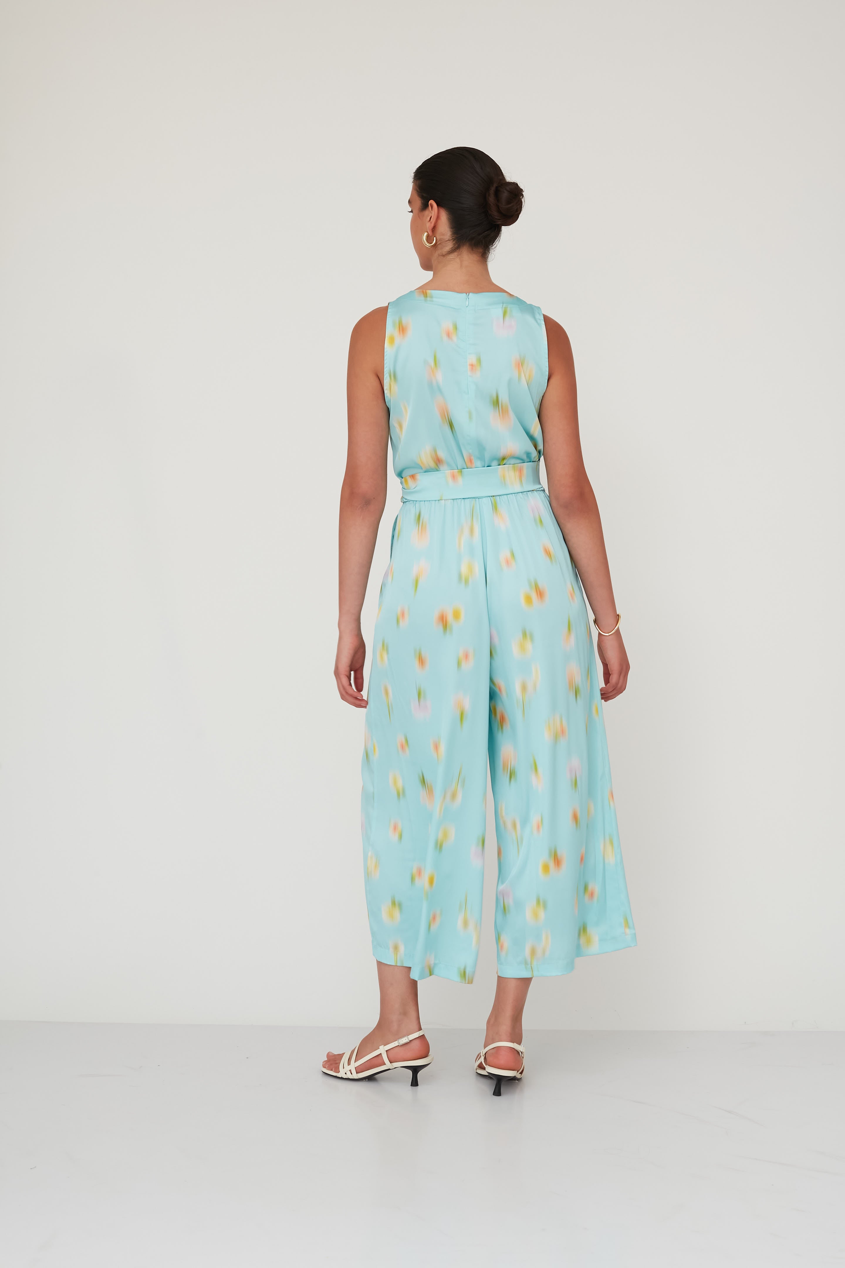 NIGHT PRINTED JUMPSUIT LIGHT BLUE