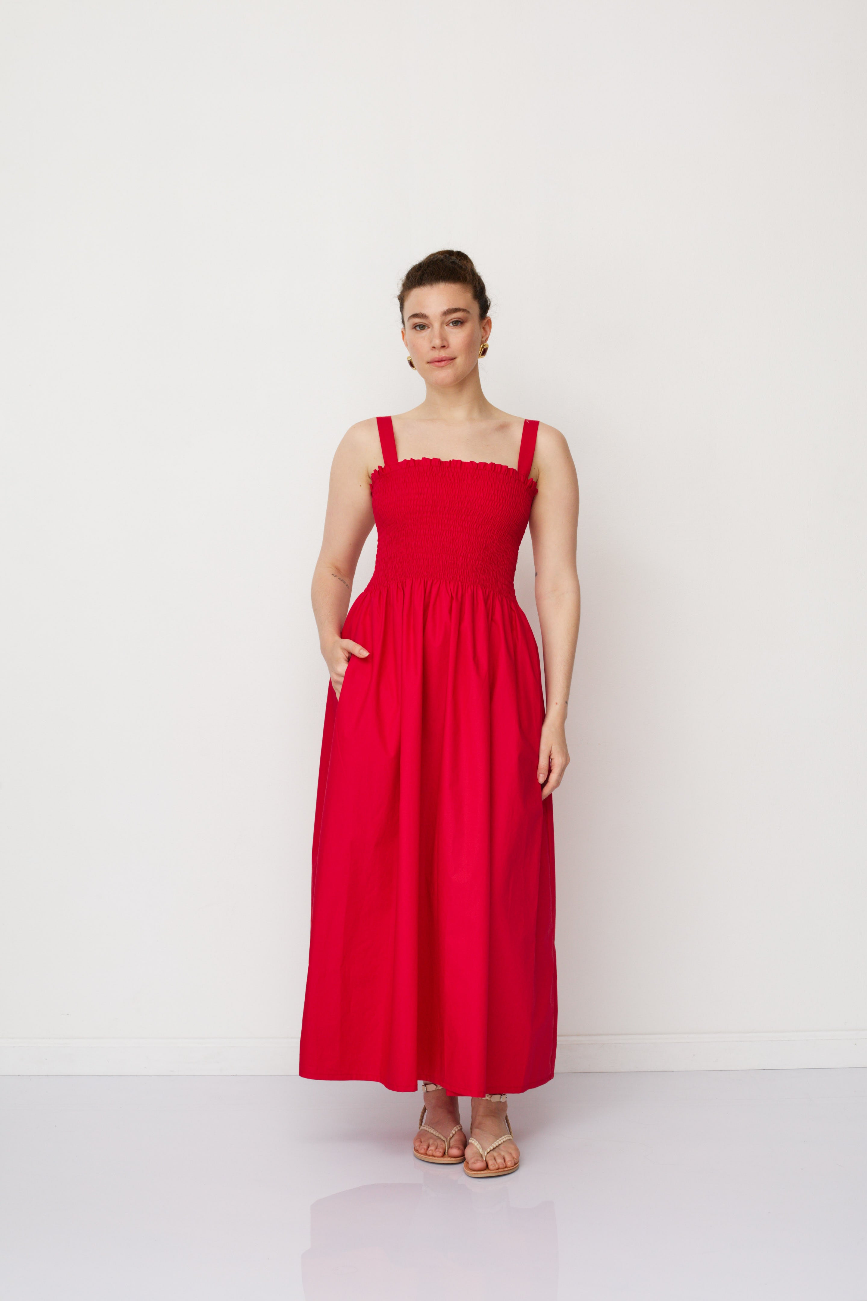 GAIA DRESS RED