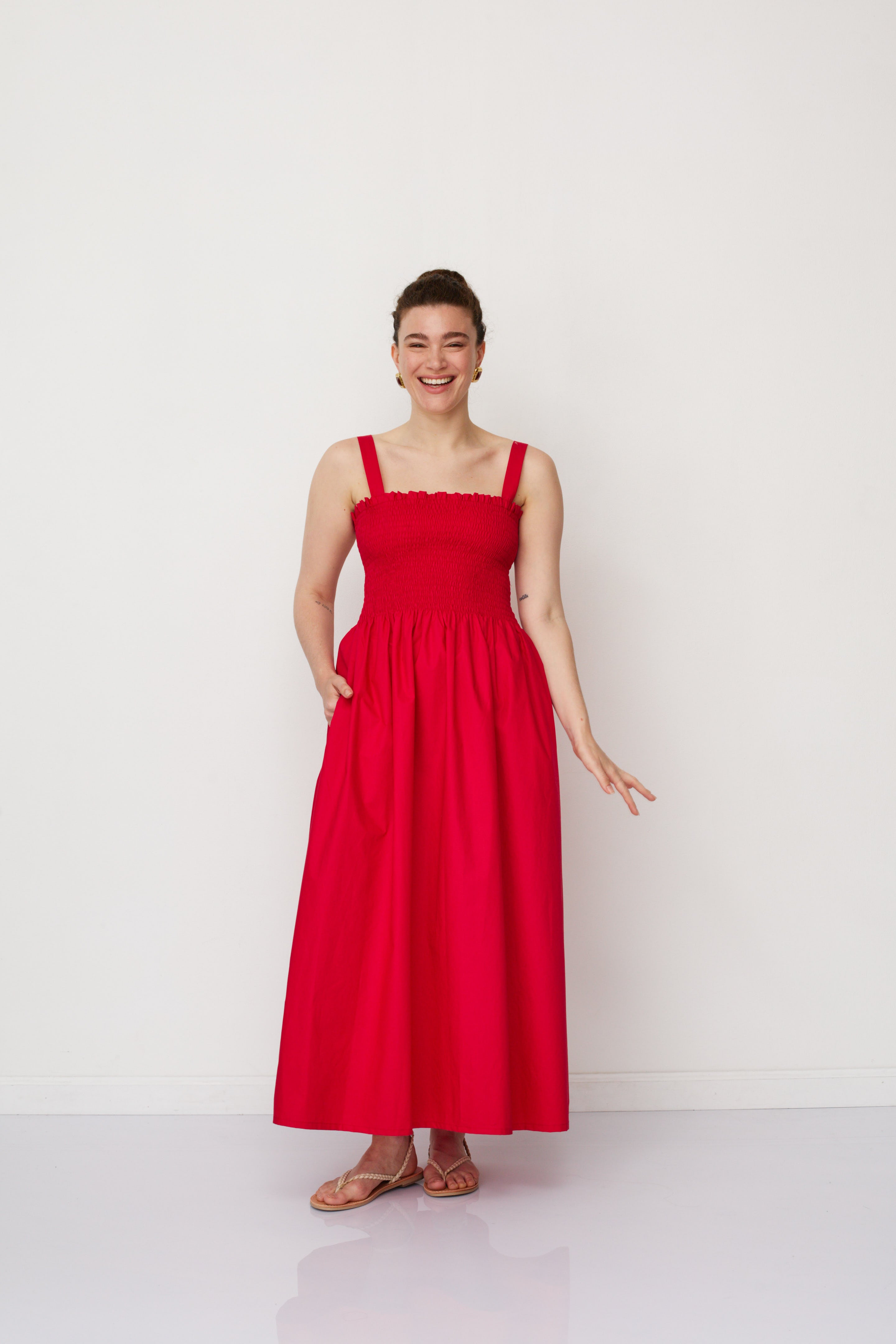 GAIA DRESS RED