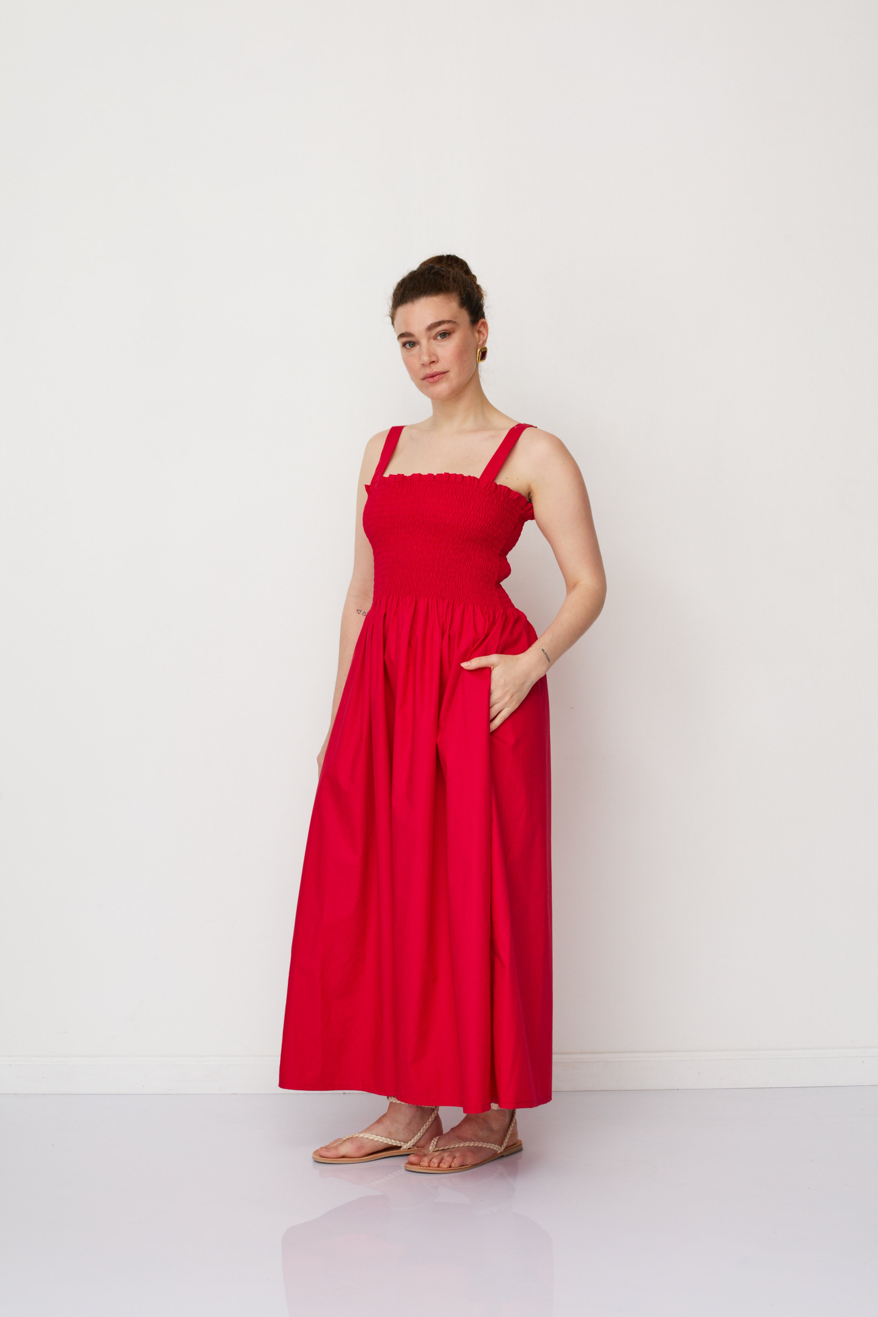 GAIA DRESS RED