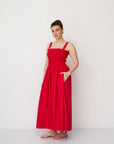 GAIA DRESS RED