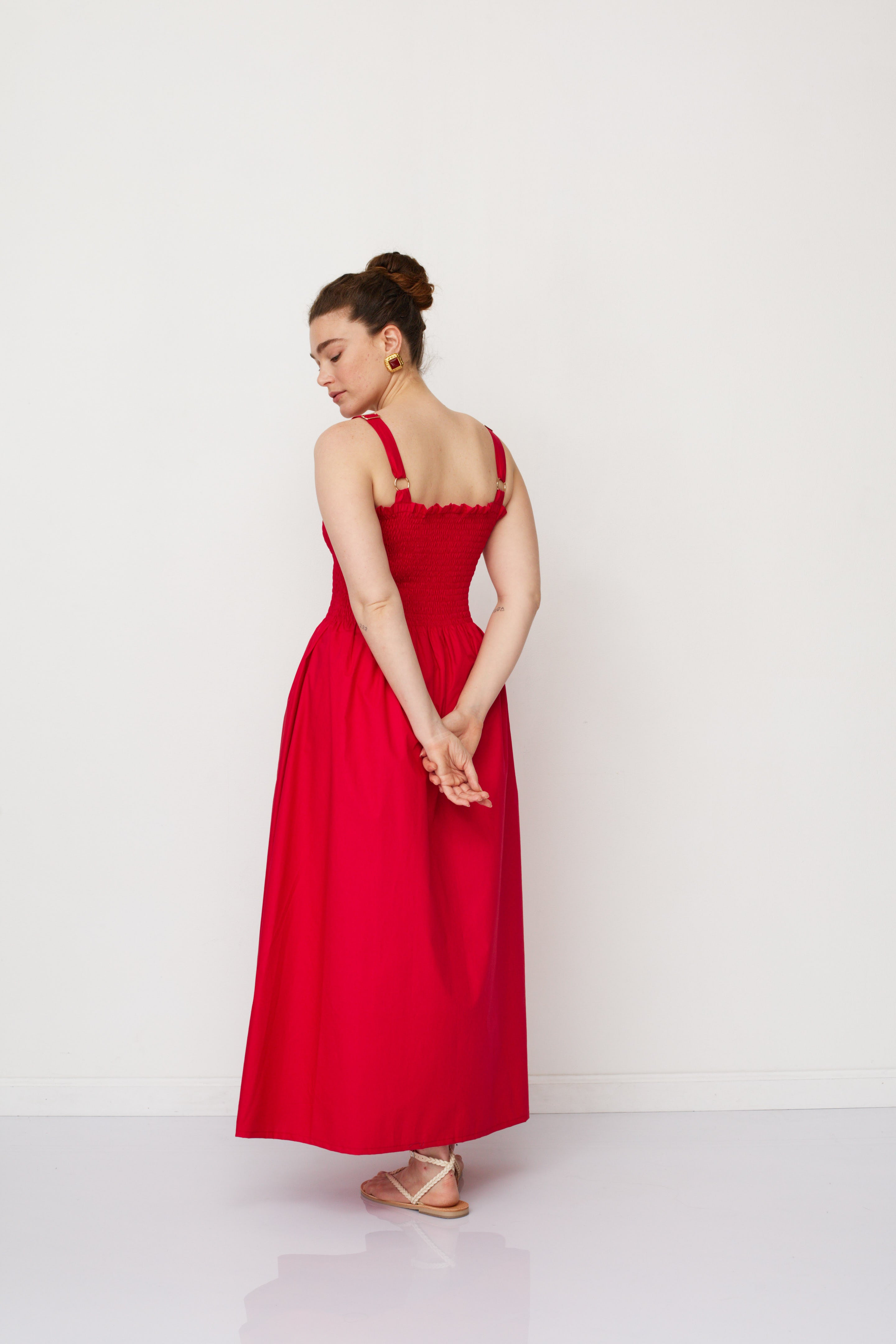 GAIA DRESS RED